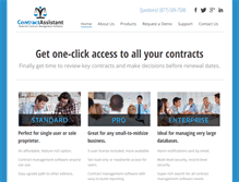 Tablet Screenshot of contractassistant.com